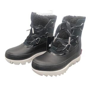 NEW Sorel Joan of Artic Next Snow Insulated WP  Boots Black Women's 5.5
